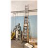 Image 1 : ALUMINUM 24FT EXTENSION LADDER, WOODEN 8FT STEP LADDER AND WOODEN 6 FT STEP LADDER