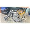 Image 1 : 3 ELECTRIC INDUSTRIAL SHOP VACUUMS WITH ASSORTED HOSES, ATTACHMENTS & PARTS