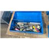 Image 2 : 2 BLUE METAL HANDHELD TOOL BOXES WITH ASSORTED CONTENTS