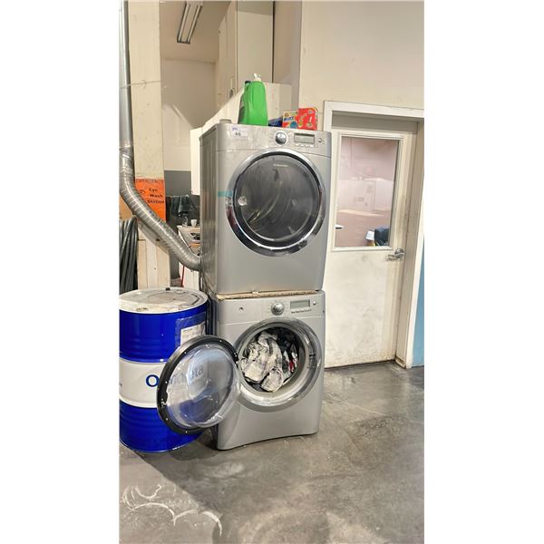 ELECTROLUX SILVER FRONT LOAD STEAM WASHER AND DRYER SET