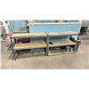 Image 2 : MASTERCRAFT BLUE METAL 2 DRAWER 48"W X 24"D X 36"H INDUSTRIAL WORKBENCH WITH PEGBOARD BACK SHELF
