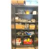 Image 2 : BLACK METAL 36W X 16"D 73"H 2 DOOR STORAGE CABINET WITH CONTENTS