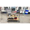 Image 1 : 3 TIER MOBILE METRO STYLE RACKING SYSTEM WITH ASSORTED MACHINE TOOLING