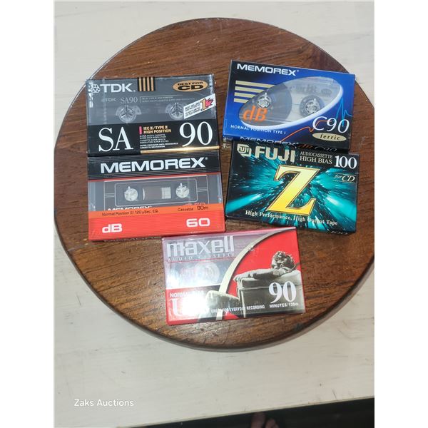 Lot of 5 Sealed Vintage Tapes