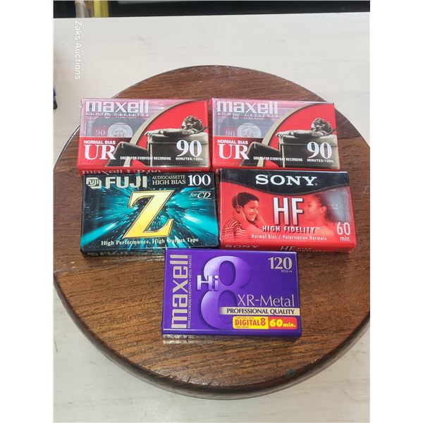 Lot of 5 Sealed Vintage Tapes