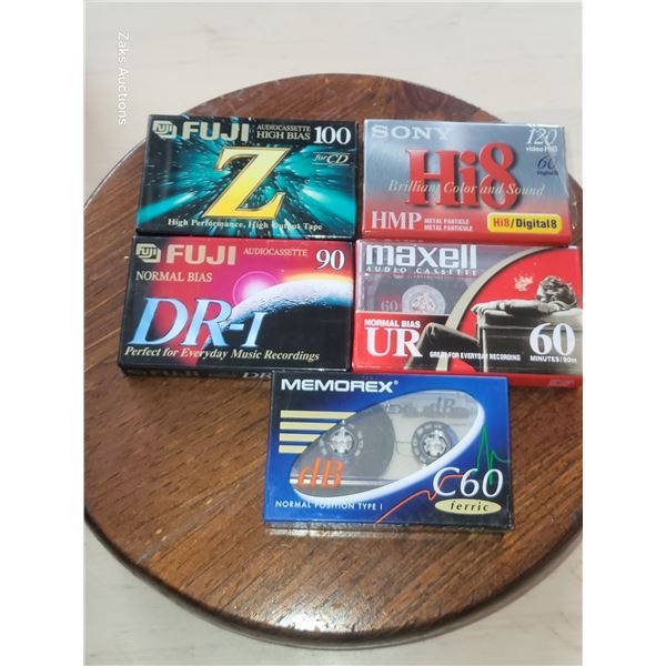 Lot of 5 Sealed Vintage Tapes