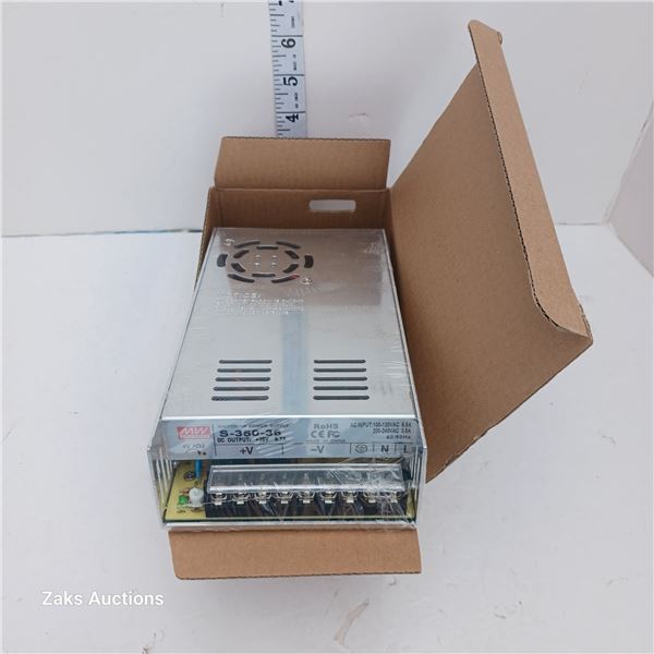 New Switching Power Suppy MWS-350-35, DC OUTPUT: +36V 9.7A
