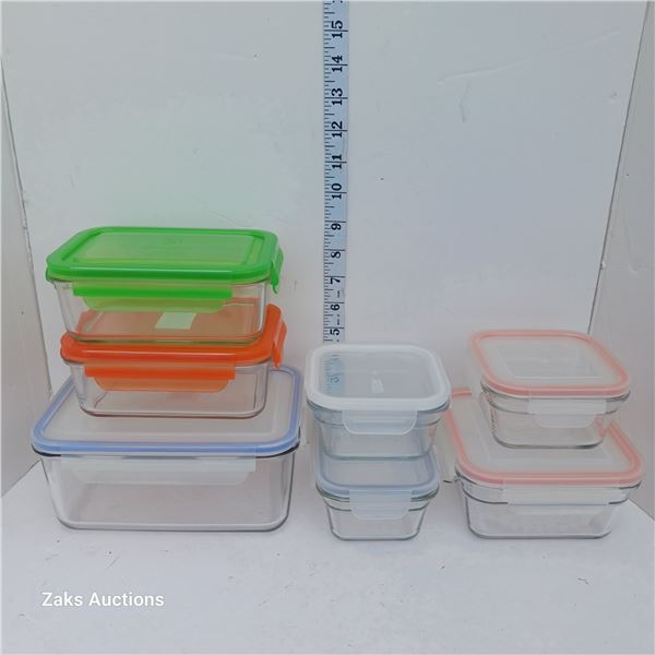 Lot of Glasslock Oven & Microwave Safe, Food Storage