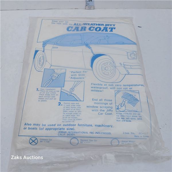 New All-Weather JIFFY Car Coat