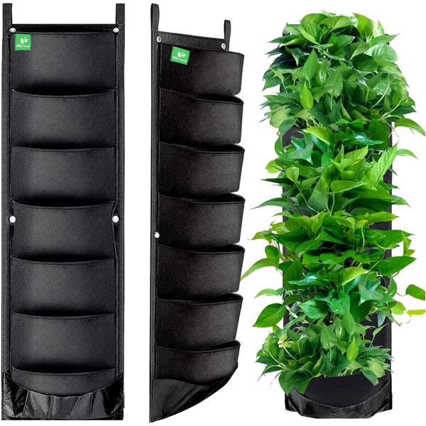 New LUTER 7 Pocket Vertical Wall Hanging Garden Planter
