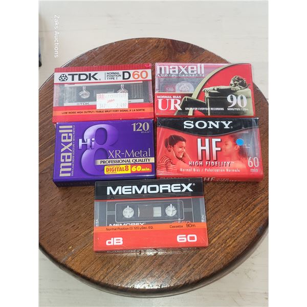 Lot of 5 Sealed Vintage Tapes