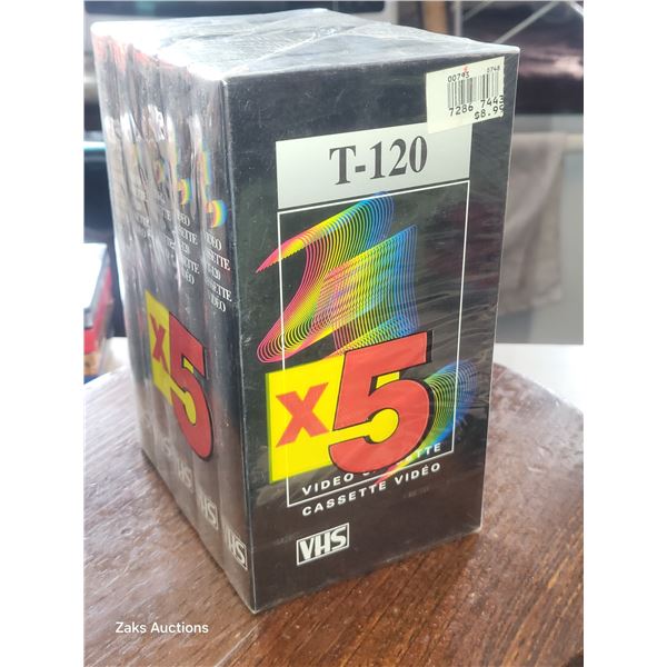 Lot of 5 Sealed Vintage Tapes