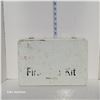Image 1 : Vintage Rustic First Aid Kit White Metal Box