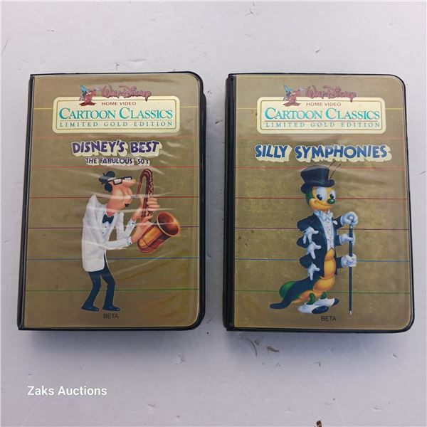 Two Vintage Beta Max, Limited Gold Edition, The Fabulous 50 & Silly Symphonies