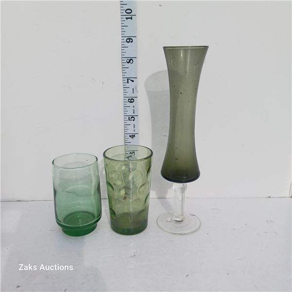 Lot Of Colored Glassware