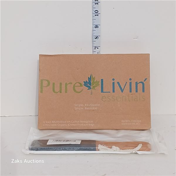 New Foot File & Six Cotton Produce Bags