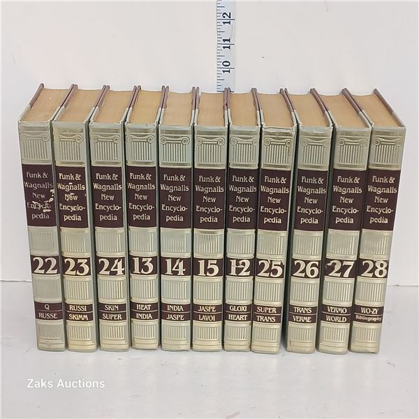Lot Of Funk And Wagnalls Encyclopedia