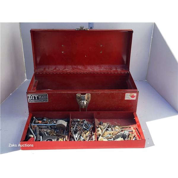 Red Tool Box with Contents