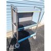 Image 1 : 3 Tier Metal Rolling Cart - Rolls VERY Smoothly!