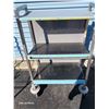Image 3 : 3 Tier Metal Rolling Cart - Rolls VERY Smoothly!