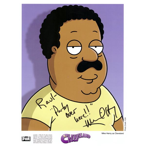 The Cleveland Show Mike Henry signed photo