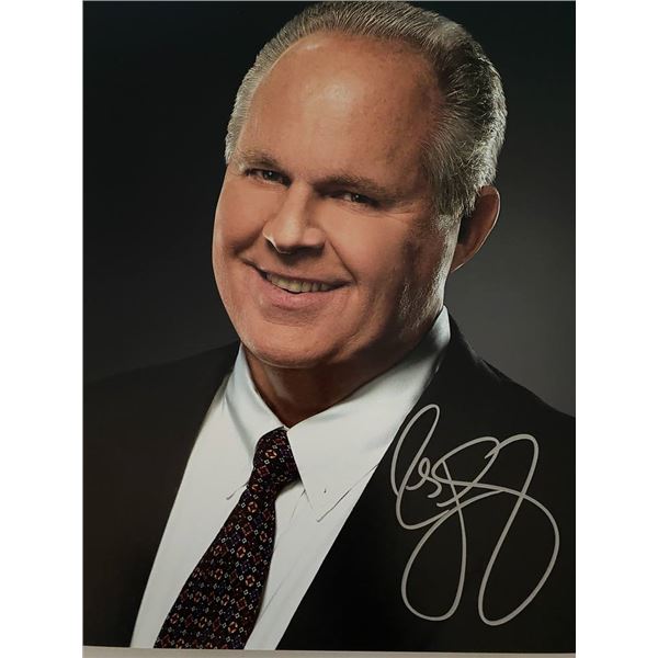 Conservative Radio Host Rush Limbaugh signed photo
