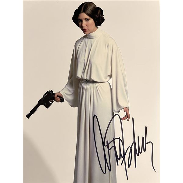 Star Wars Carrie Fisher signed movie photo