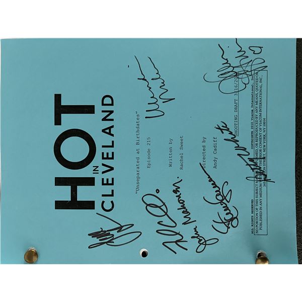 Hot in Cleveland cast signed script