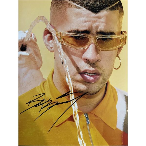 Rapper Bad Bunny signed photo