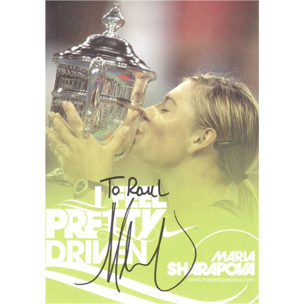 Maria Sharapova signed photo