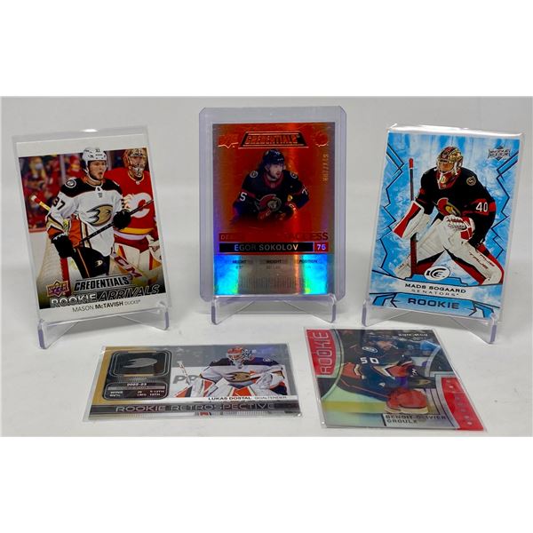 Rookie Card Lot â€“ Sokolov Red /999, McTavish, Groulx Surge, ICE & More â[x=#8364