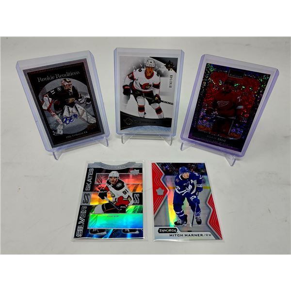 NHL Lot w/ Eriksson Ek Auto, StÃ¼tzle Rookie /449, Marner Synergy