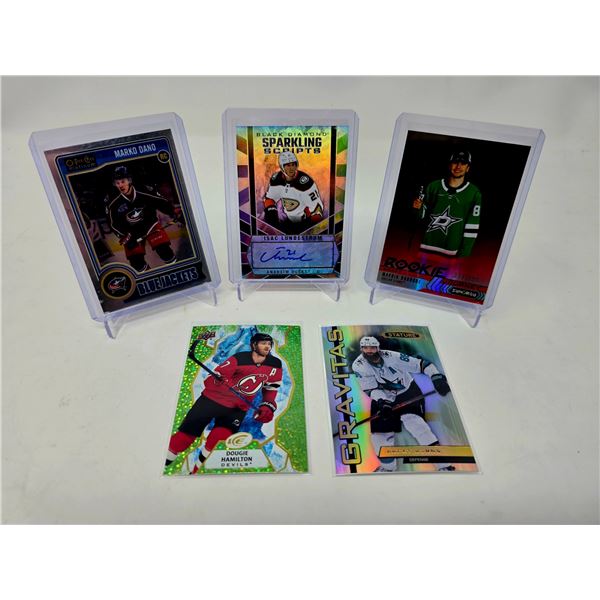 Isaac Lundestrom Auto Lot w/ Bourque /899, OPC RC, Gravitas