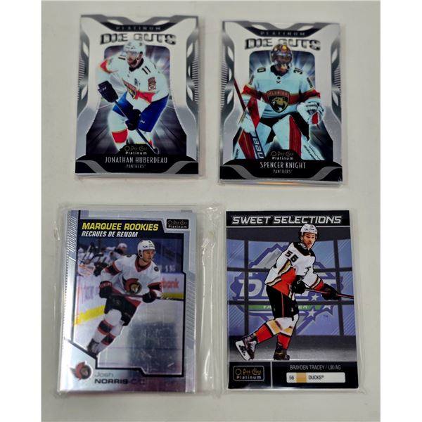 OPC Platinum Insert Lot â€“ Knight Die Cut RC, Norris, Huberdeau, Tracey