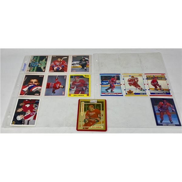 Eric Lindros Early Career & OHL Lot â€“ Score & Promos â€“ 12 Ca