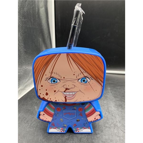Child’s Play Chucky Themed Drink Container with Straw / Coin Bank