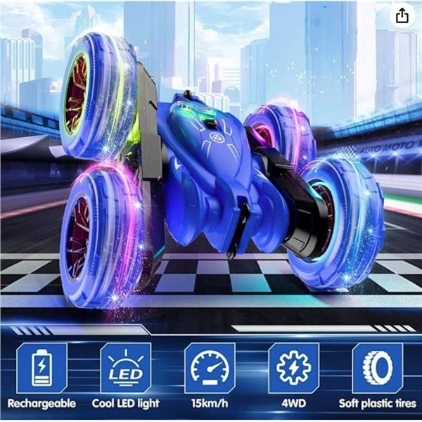 ZingZoom K-02 Remote Control Stunt Car with LED Wheels