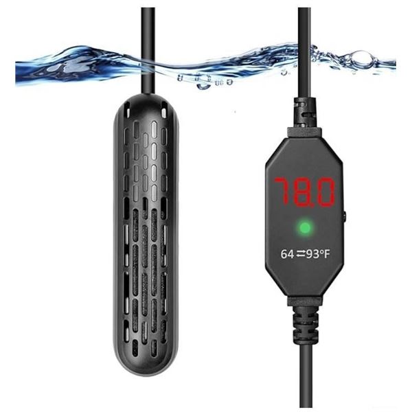 YukiHalu Mini Aquarium Heater, Model SC-09A025, 50W, 120/230V