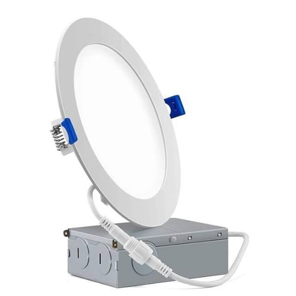 Yuuta 6-Inch LED Slim Panel, 12W, Dimmable, 3000K, ETL Certified