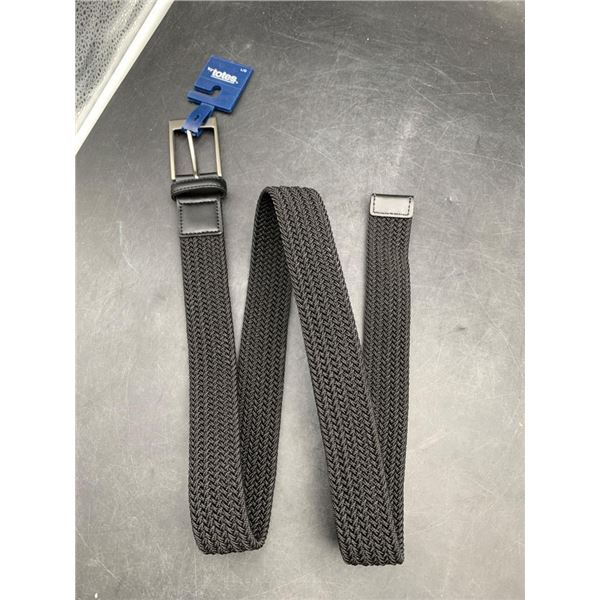 Totes Size L/G  Black Braided Belt with Buckle