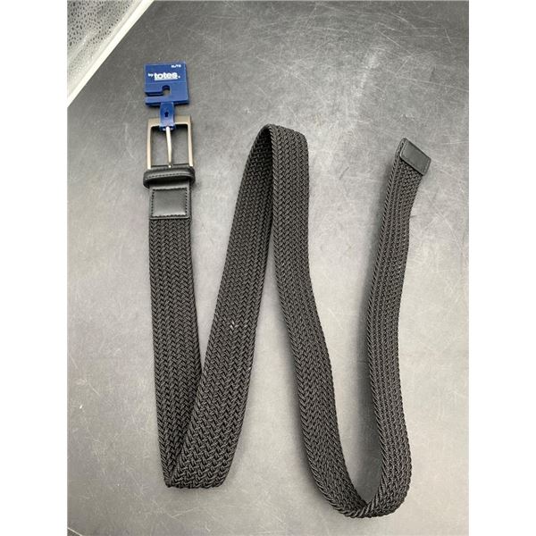 Totes Size XL Black Braided Belt with Buckle