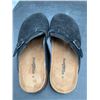 Image 2 : Aquatherm Black Suede Slip-On Sandals with Cork Sole by Size 9