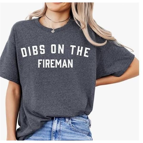 Dibs on The Fireman XL Dark Heather T-Shirt