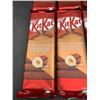 Image 2 : Lot of 8 KitKat Hazelnut Crunch Chocolate Bars, 120g Each