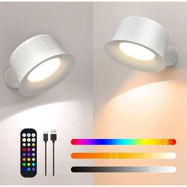 Fulen WL01 Rechargeable Wall Lights 15W 2-Pack