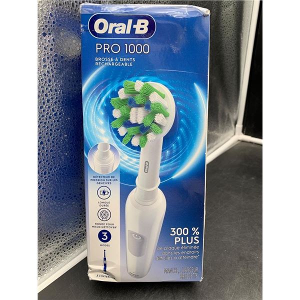 Oral-B Pro 1000 Rechargeable Electric Toothbrush with Pressure Sensor