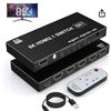 Image 1 : 8K HDMI Switch 5 in 1 Out, HDMI 2.1 Switcher Selector 5 Port with IR Remote, HDMI Splitter 8K@60Hz/4