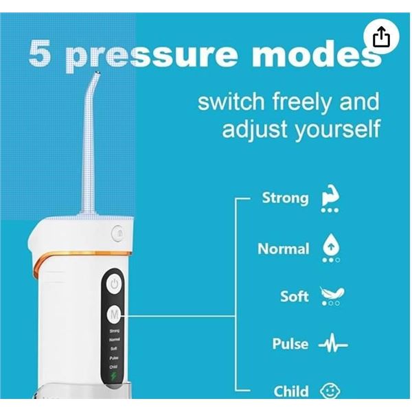 Frohsun Model Y826 Portable Oral Irrigator with 5 Modes
