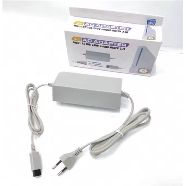 Wii-Compatible AC Adapter Input AC100-240V Output DC12V 3.7A