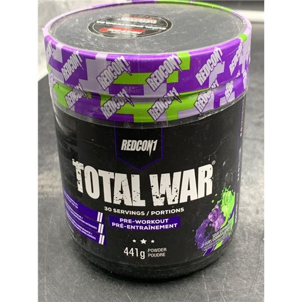 Redcon1 Total War Pre-Workout Powder, 441 g, 30 Servings Sour Gummy Bear